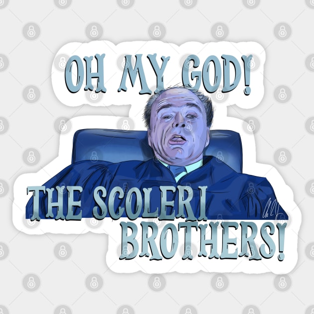 Ghostbusters 2: The Scoleri Brothers Sticker by 51Deesigns